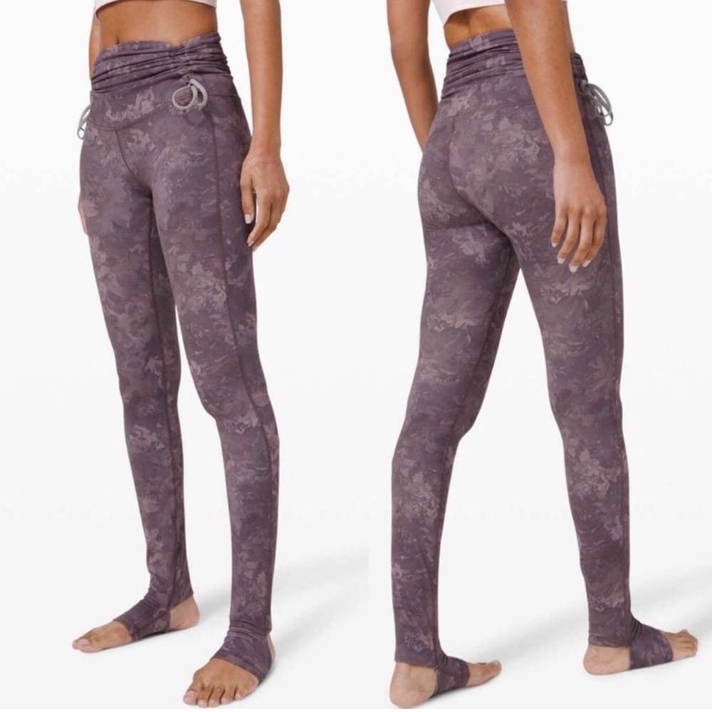 SOLD // Lululemon Hug Your Core SHR Tights 28” *R Rejuvenate Dark Chrome Size 2 - Picture 5 of 7